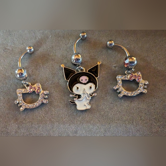 Kuromi Bellybutton Ring - Picture 2 of 6